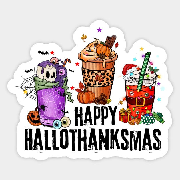 Happy Hallothanksmas Sticker by The WYLD Tribe